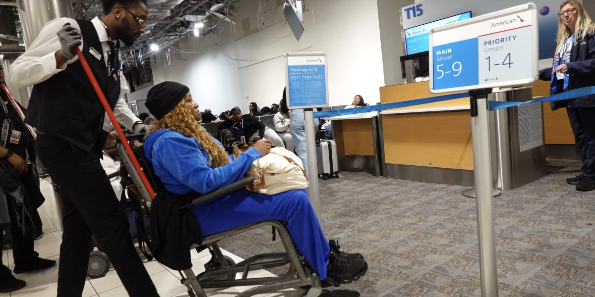 Five major airlines are suing the US government over rules that punish them for damaging passenger wheelchairs