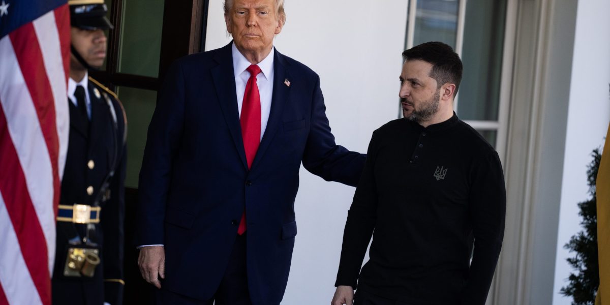Trump Zelensky’s crying match hopes for a peace deal, but Russian ruble sinks when stocks recover from short selling