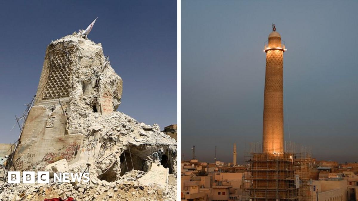 Mosul landmarks rise again after being destroyed