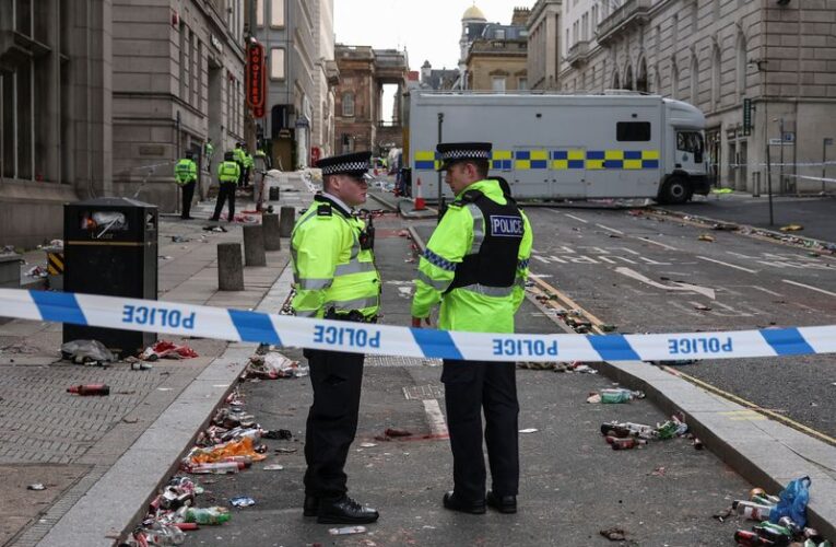 Man arrested on suspicion of attempted murder after Liverpool parade crashed